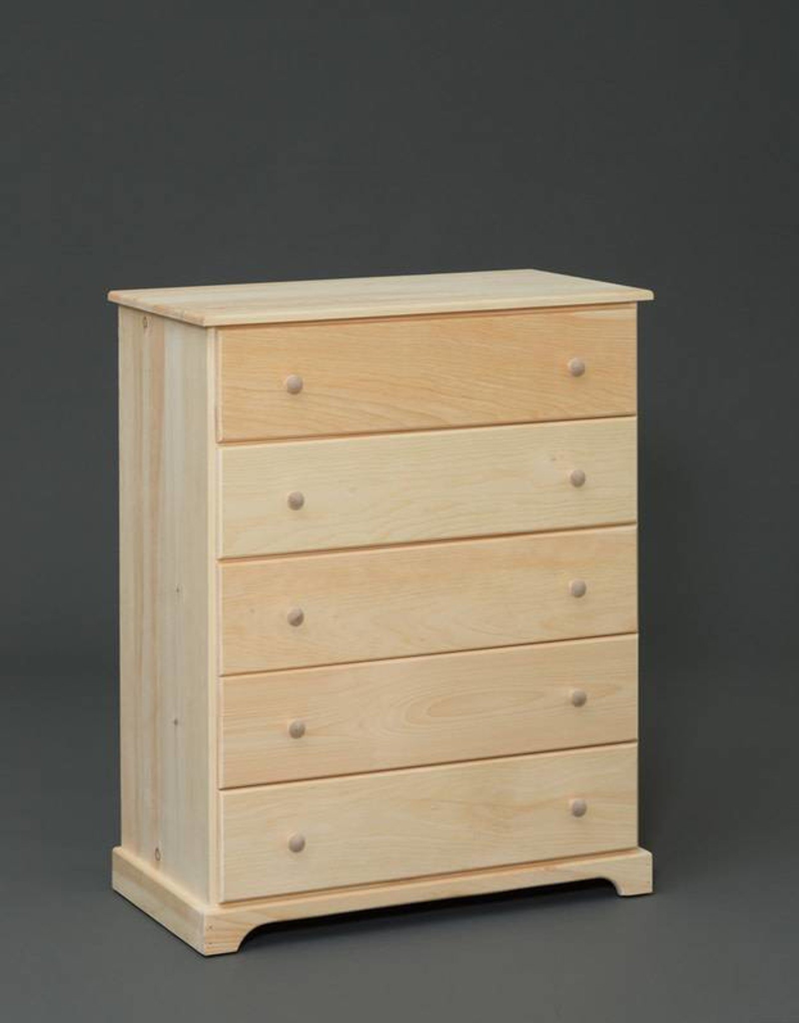 Fighting Creek Pine 5-Drawer Large Chest - Unfinished