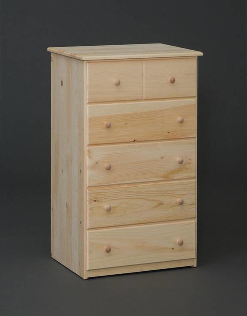 Pine 5 Drawer Small Chest Unfinished Bargain Box And Bunks