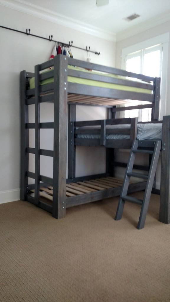 t shaped bunk bed