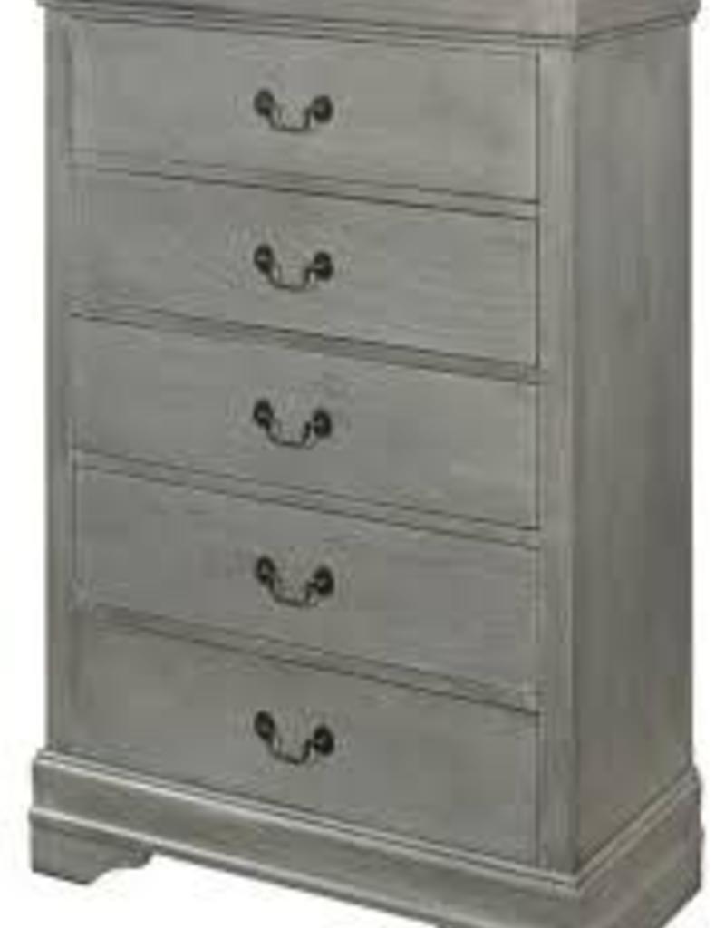 Louis Philipe Sleigh Chest Of Drawers Gray Bargain Box And Bunks