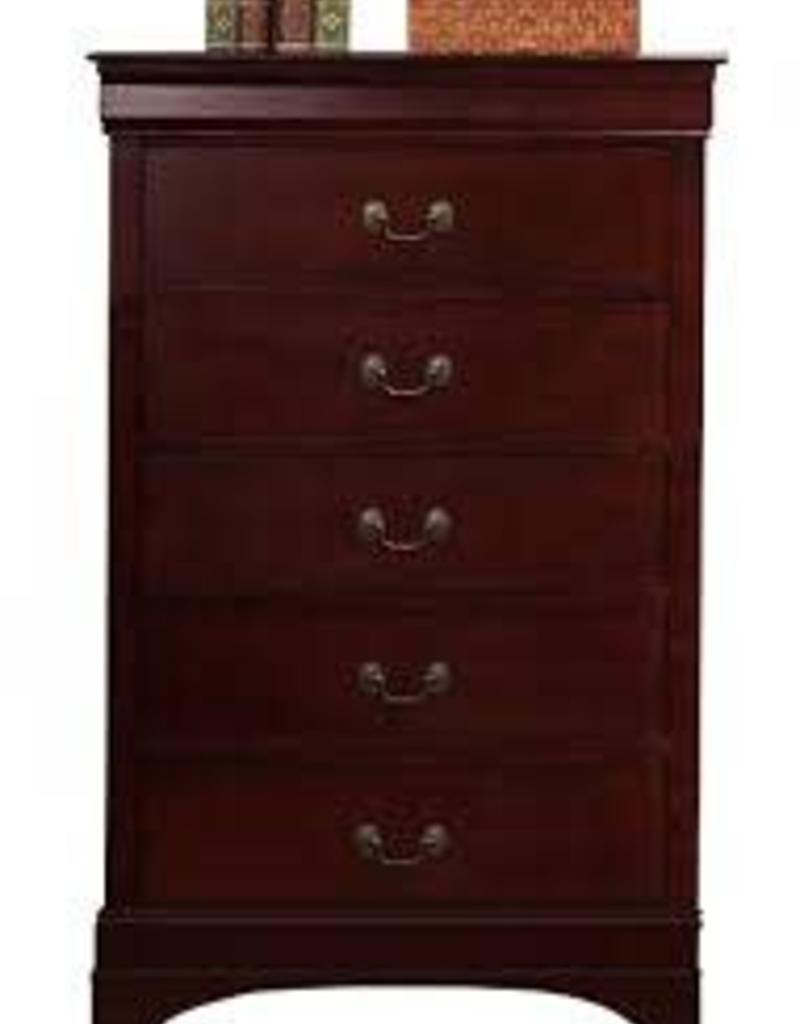 Louis Philipe Sleigh Chest Of Drawers Cherry Bargain Box And Bunks
