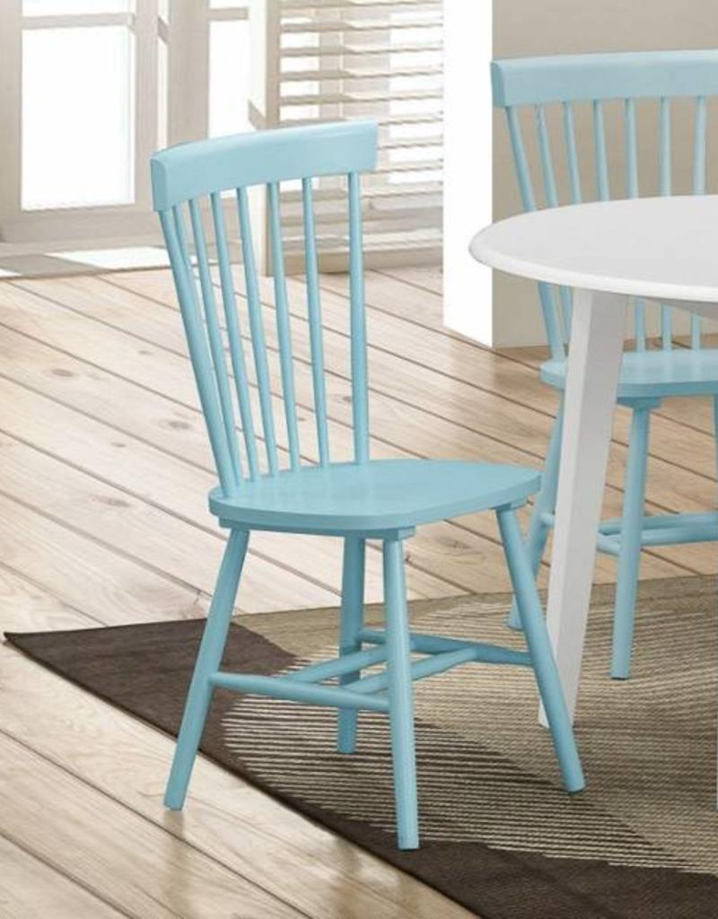 Crownmark Pair Of Shelli Aqua Turquoise Chairs