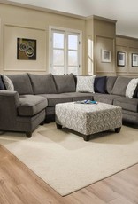 Lane Albany Pewter Sectional w/ Wedge Basta Silver