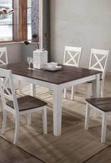 Lane A La Carte Rectangular Farmhouse Dining Table w/ 6 Chairs