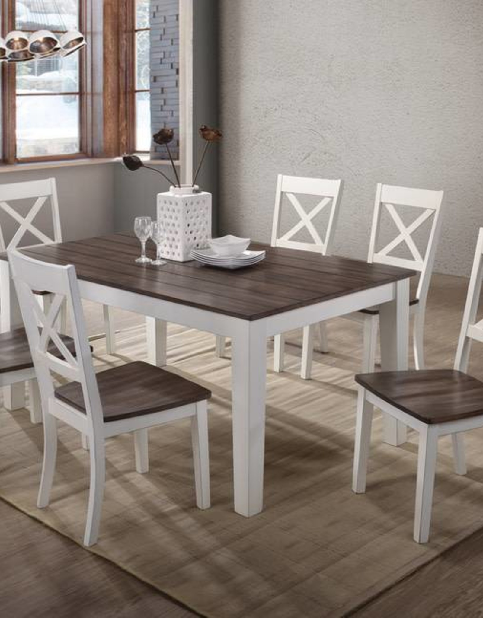 A La Carte Rectangular Farmhouse Dining, How Long Is A Table With 6 Chairs