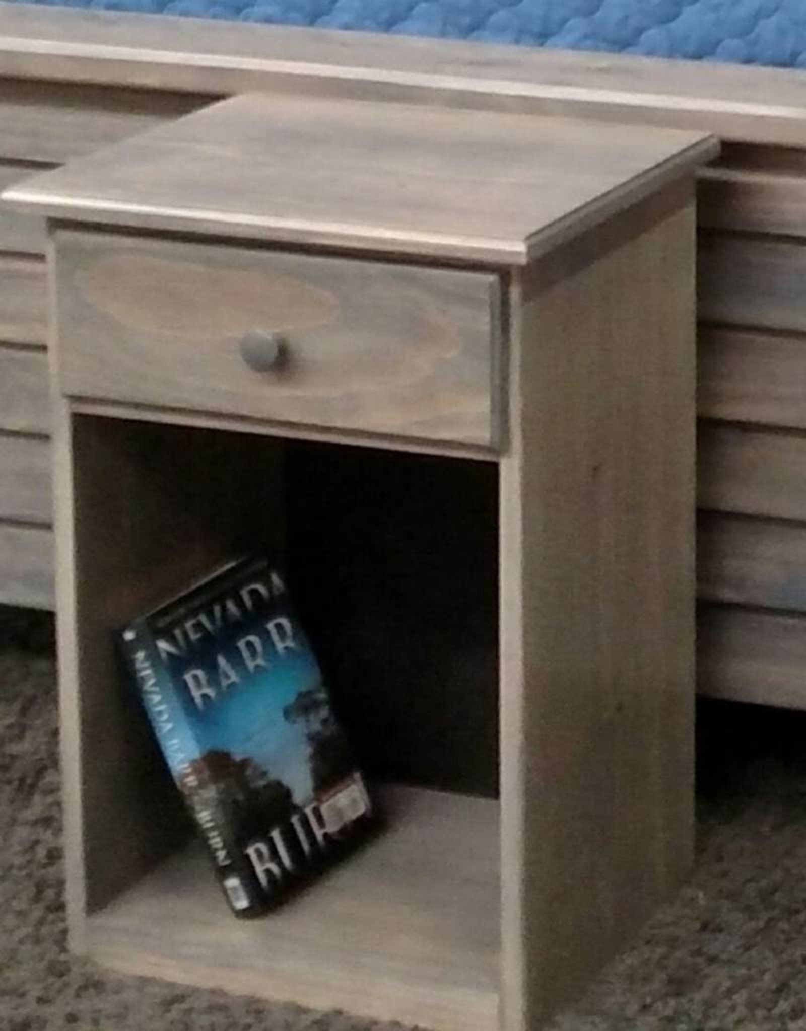 Pine 1 Drawer Nightstand W Finish Bargain Box And Bunks