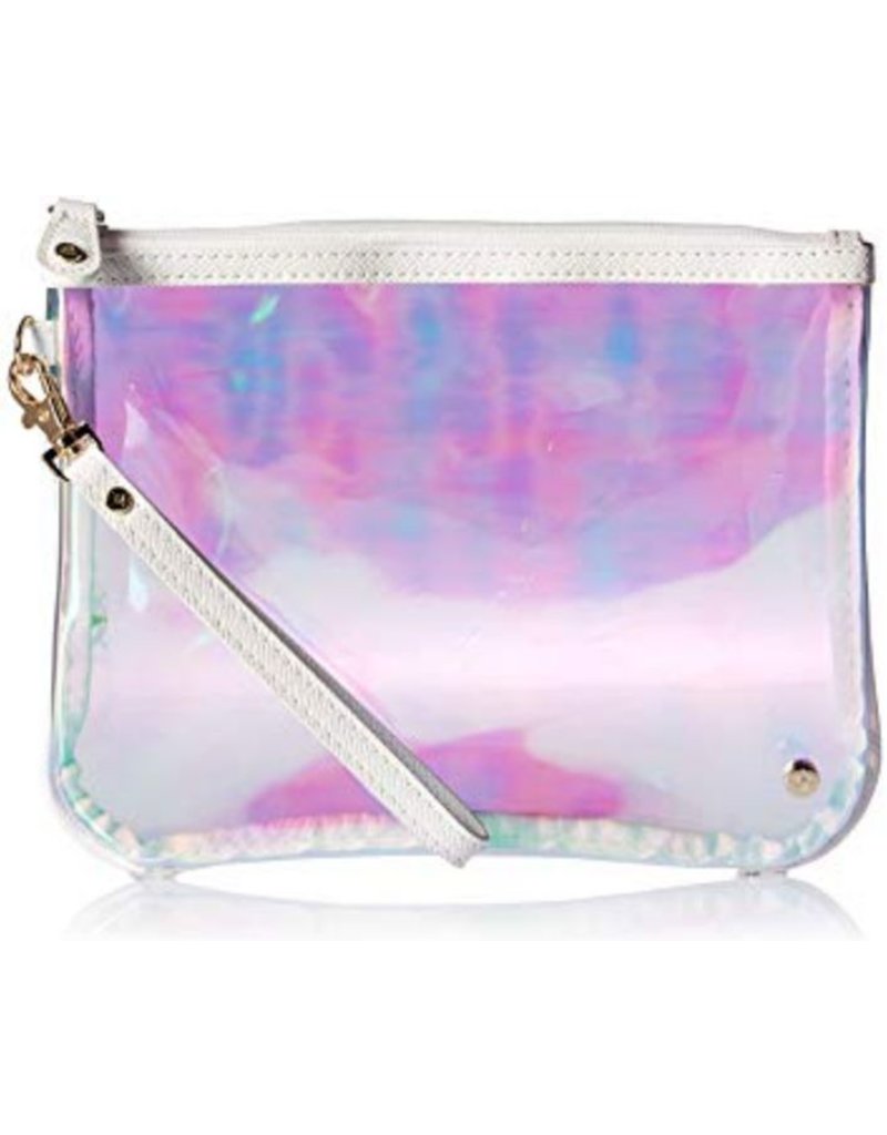 Stephanie Johnson Cosmetic Bag Flat Wristlet Miami Irridescent