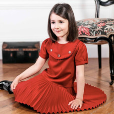 Tartine et Chocolat Tartine et Chocolat red pleated dress