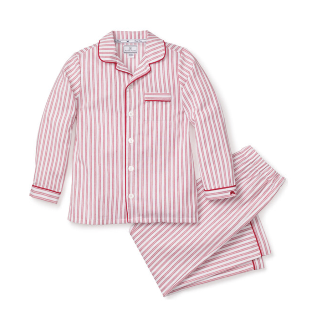 Petite Plume Petite Plume Red Ticking PJ