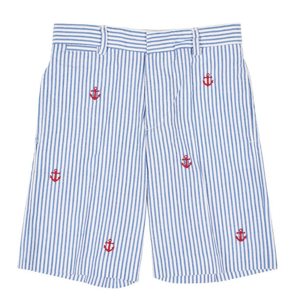 Florence Eiseman Florence Eiseman Shorts Seersucker Stripe Anchor S20