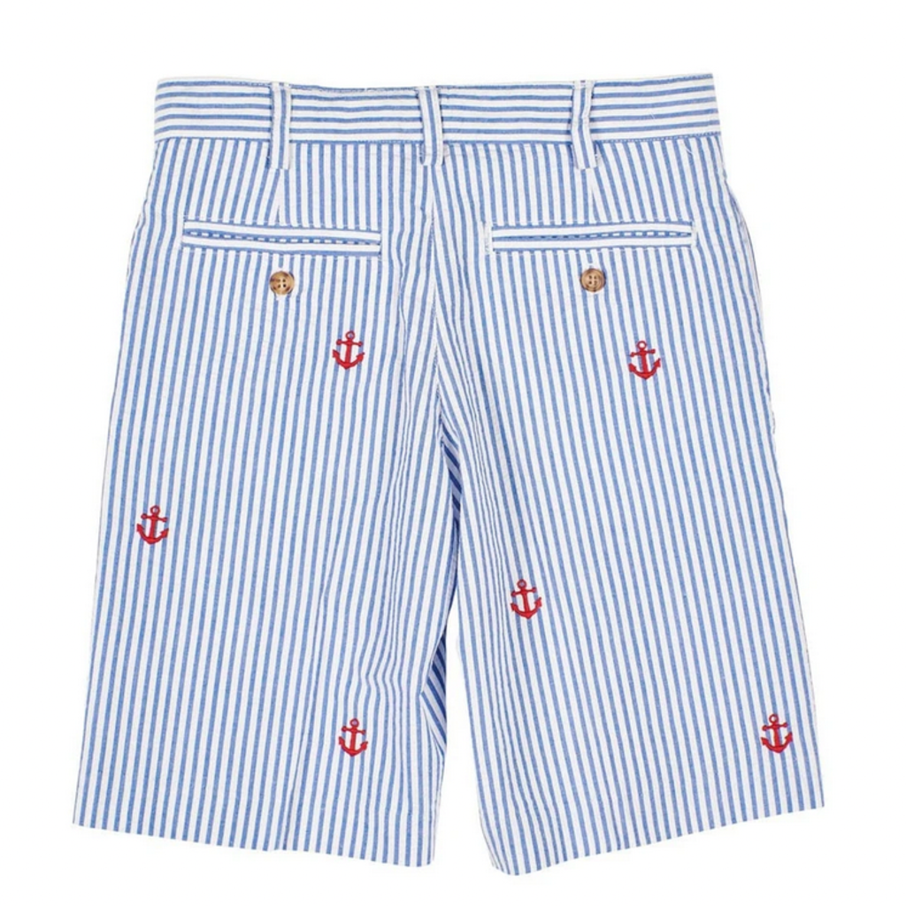 Florence Eiseman Florence Eiseman Shorts Seersucker Stripe Anchor S20