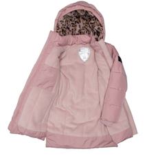 Deux par deux Deux Par Deux Pink Hooded Puffer Coat