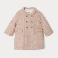 Bonpoint Bonpoint Pink Wool Coat