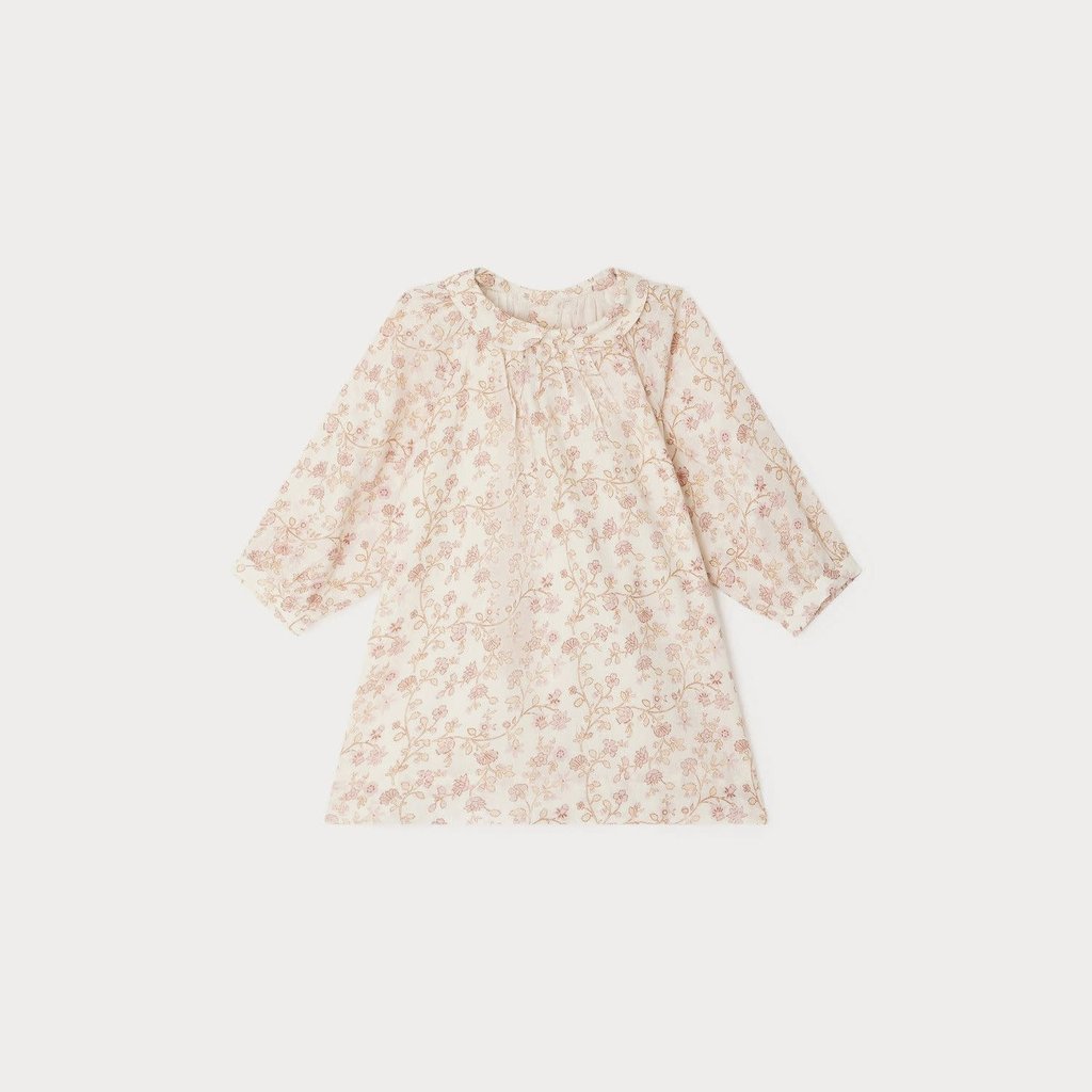 Bonpoint Bonpoint Theanou Pink Cream Dress