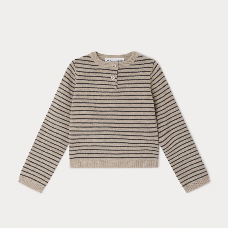 Bonpoint Bonpoint Boum Striped Pullover