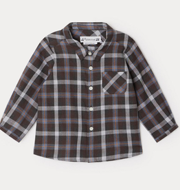 Bonpoint Bonpoint Malo Chocolate Plaid Shirt