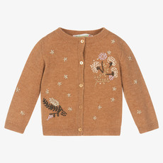 Bonpoint Bonpoint Noisette Embroidered Cardigan