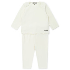 Bon Ton Bon Ton White Fleece 2pc