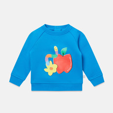 Stella McCartney Stella McCartney Apple Worm Blue Sweatshirt