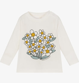 Stella McCartney Stella McCartney daisy cream T-shirt LS