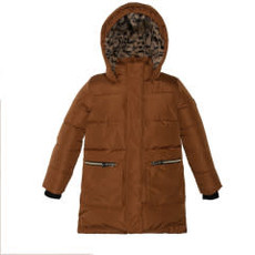 Deux par deux Deux Par Deux Brown Hooded Puffer Coat