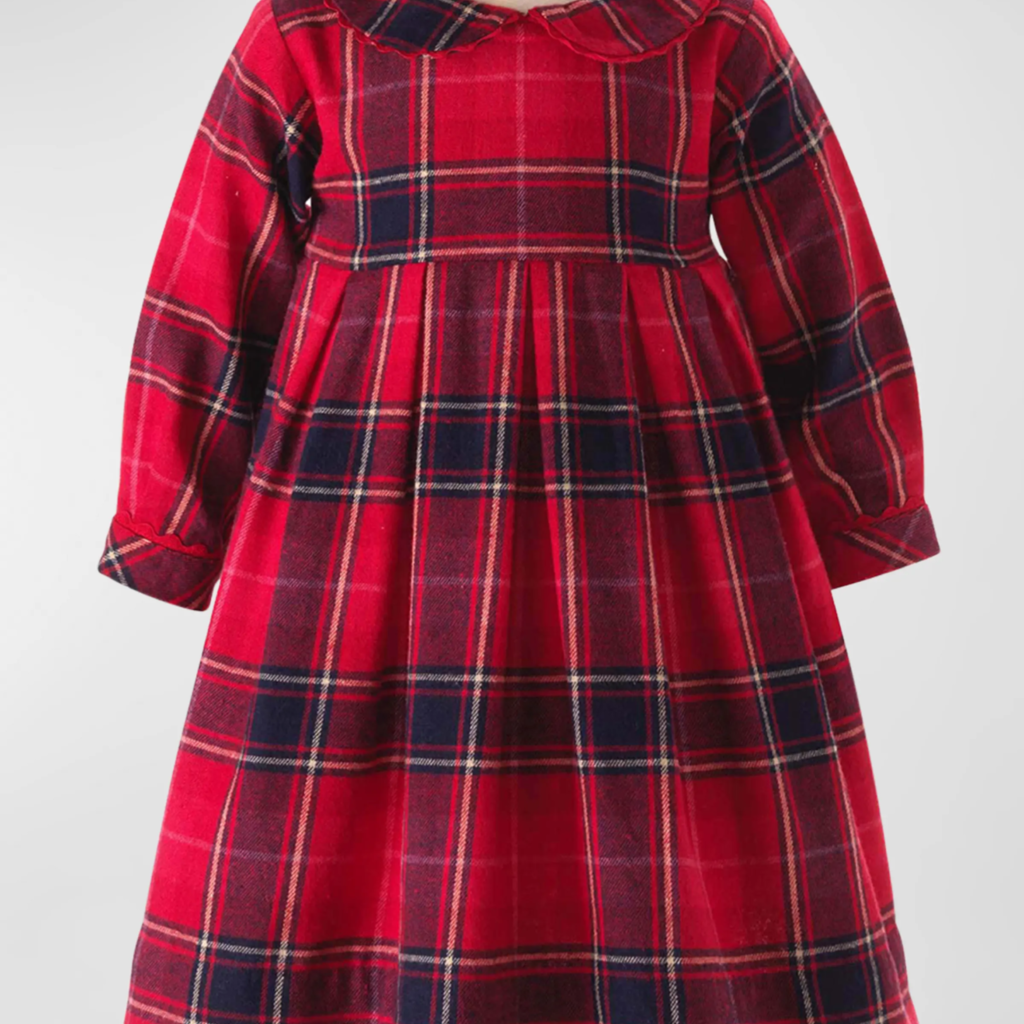 Rachel Riley Rachel Riley Flannel Red Tartan Dress