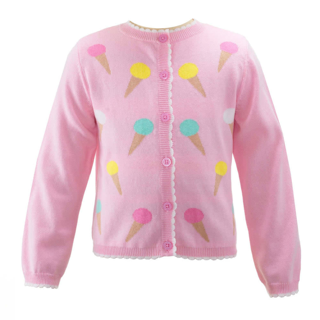 Rachel Riley Rachel Riley Pink Ice Cream Cardigan