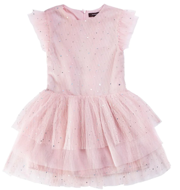 Imoga Imoga Pink Shimmer Sparkle Dress
