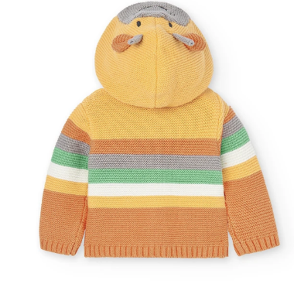 Boboli Boboli Orange Bear Hoodie