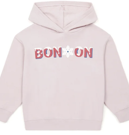 Bon Ton Bon Ton pink hooded snowflake sweatshirt