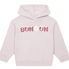 Bon Ton Bon Ton pink hooded snowflake sweatshirt