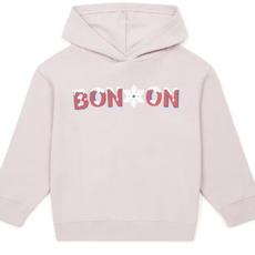 Bon Ton Bon Ton pink hooded snowflake sweatshirt