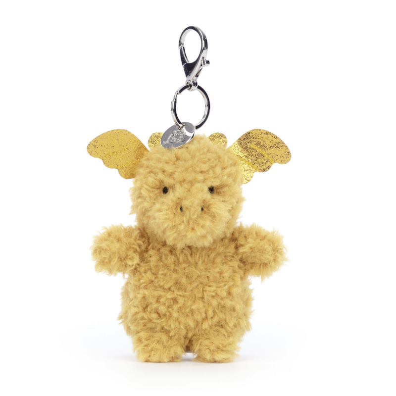 Jellycat Jellycat Little Gold Dragon Bag Charm