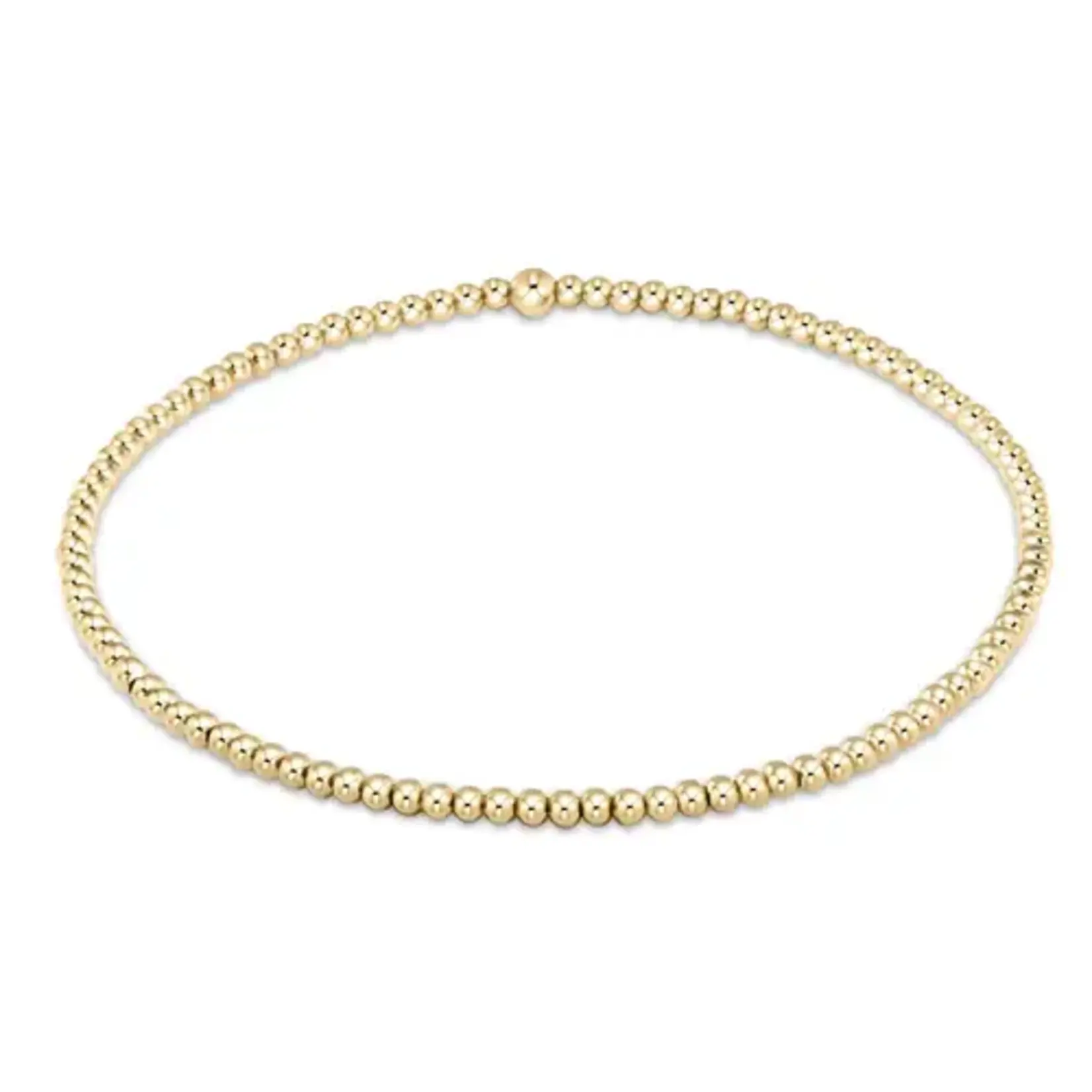 BRACELET / CLASSIC GOLD / 2 MM BB