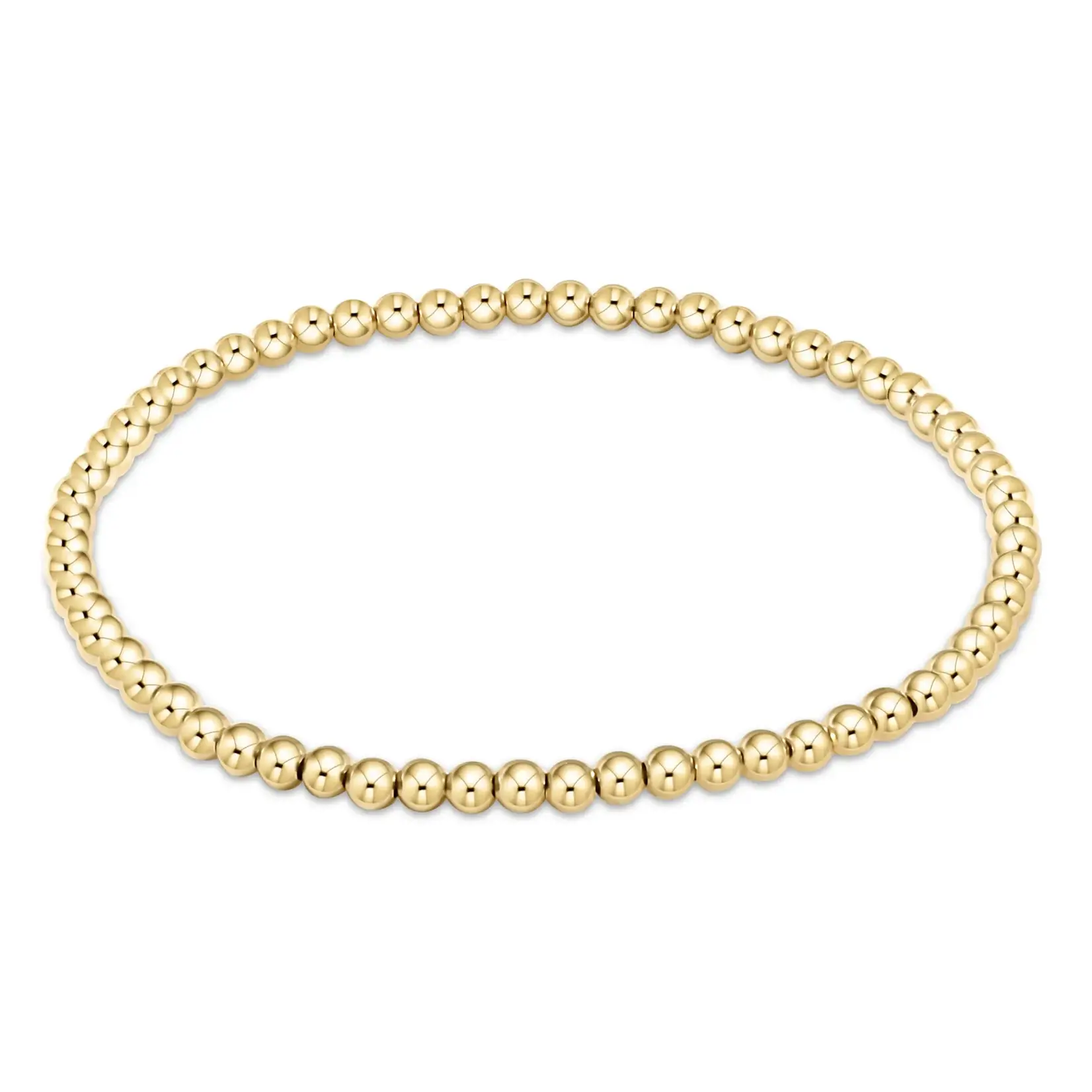 BRACELET / CLASSIC GOLD  / 3 MM BB