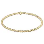 BRACELET / CLASSIC / 2.5 MM BB /  GOLD