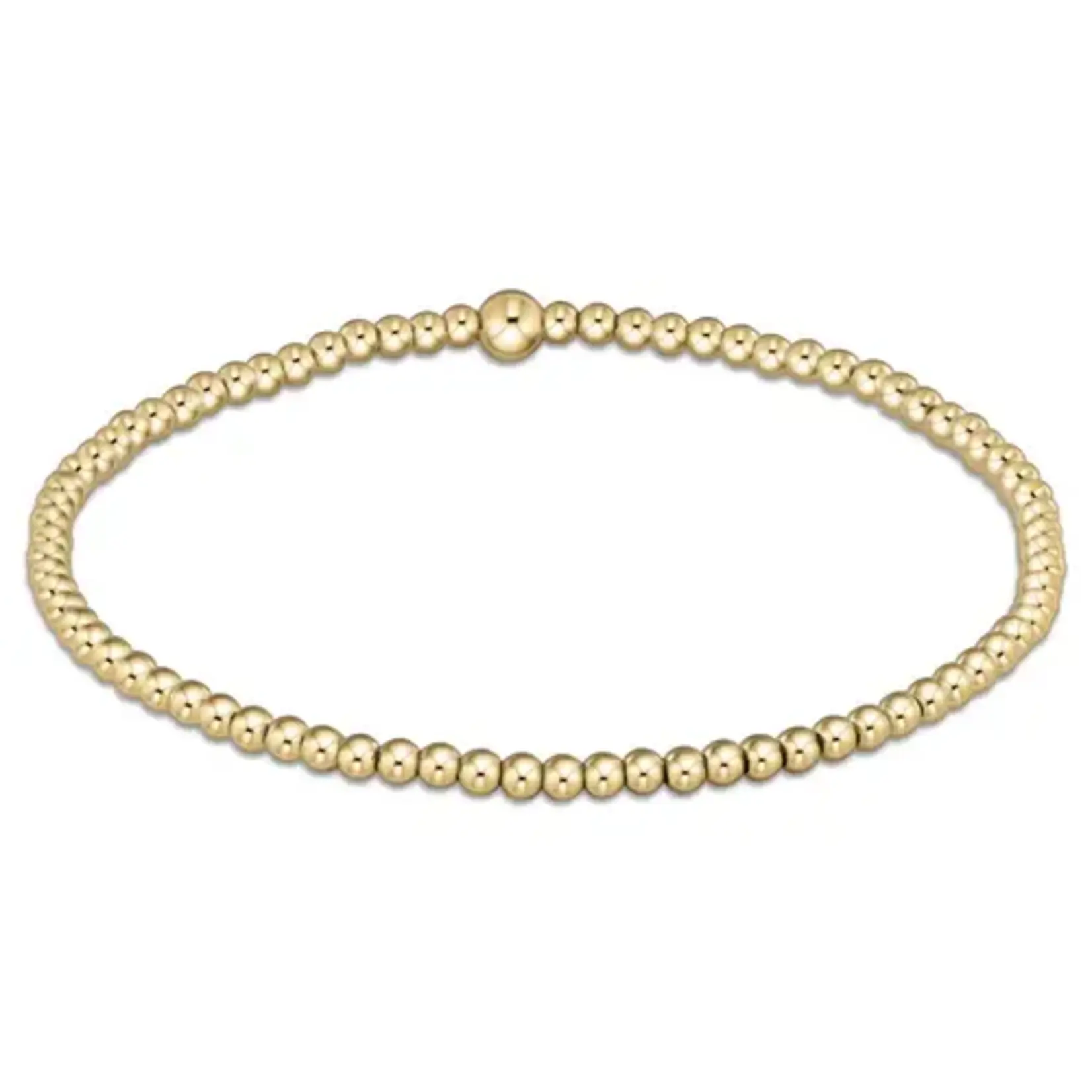 BRACELET / CLASSIC / 2.5 MM BB /  GOLD