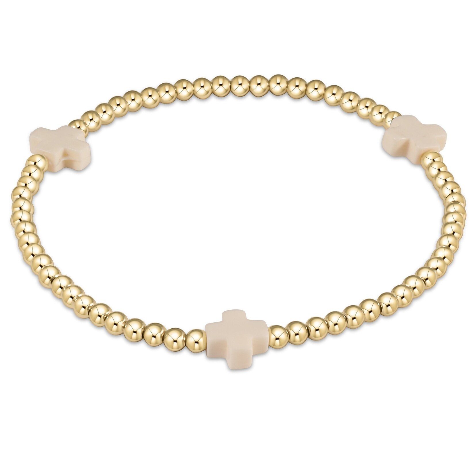 BRACELET / SIGNATURE CROSS / 3 MM /