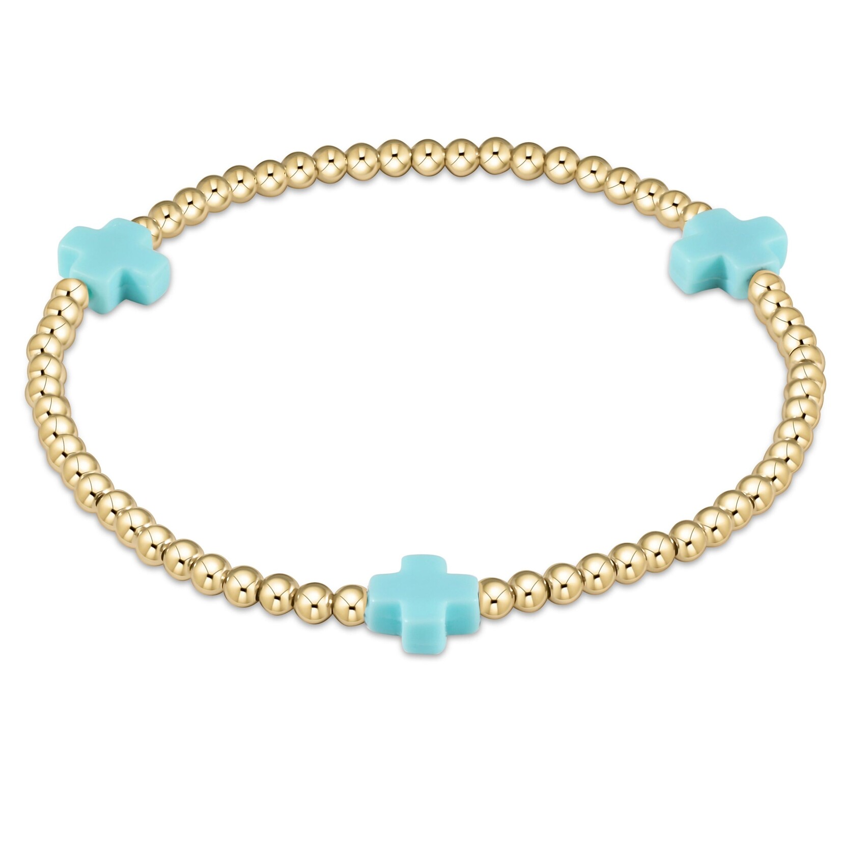 BRACELET / SIGNATURE CROSS / 3 MM /