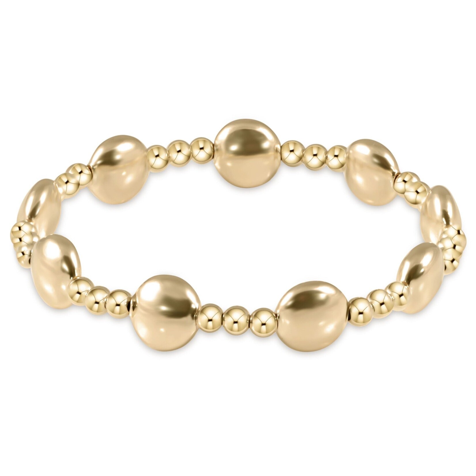 BRACELET / HONESTY SINCERITY / 10 MM BB /  GOLD