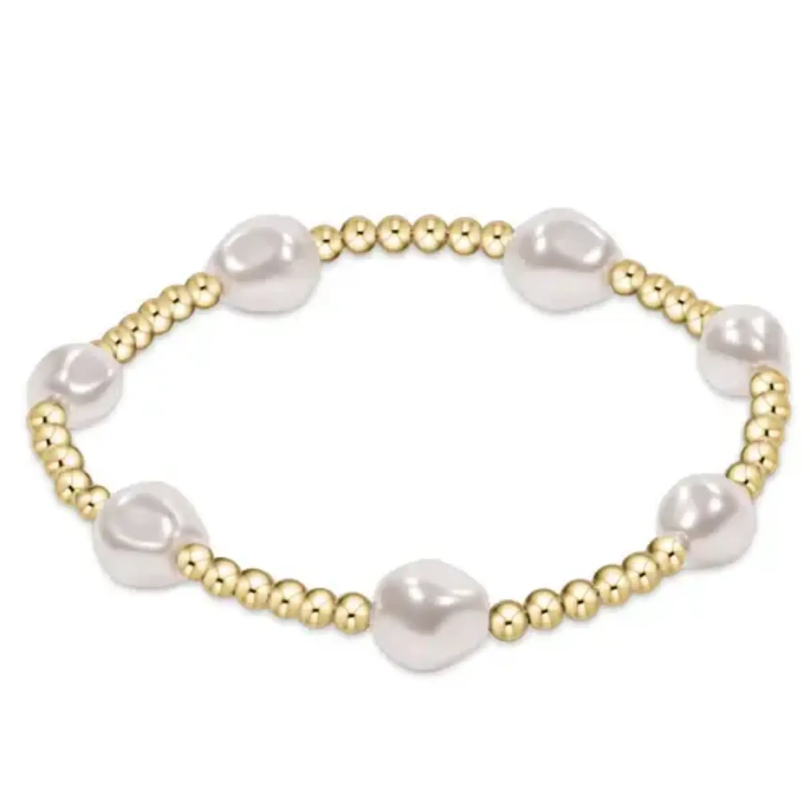 BRACELET / ADMIRE  / 3 MM BB /  PEARL