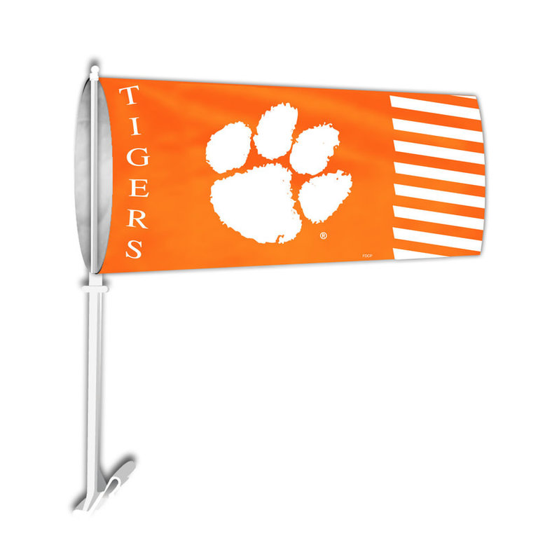 Jaymac Car Wind Sock Org Wwhite Paw Clemson Tigers