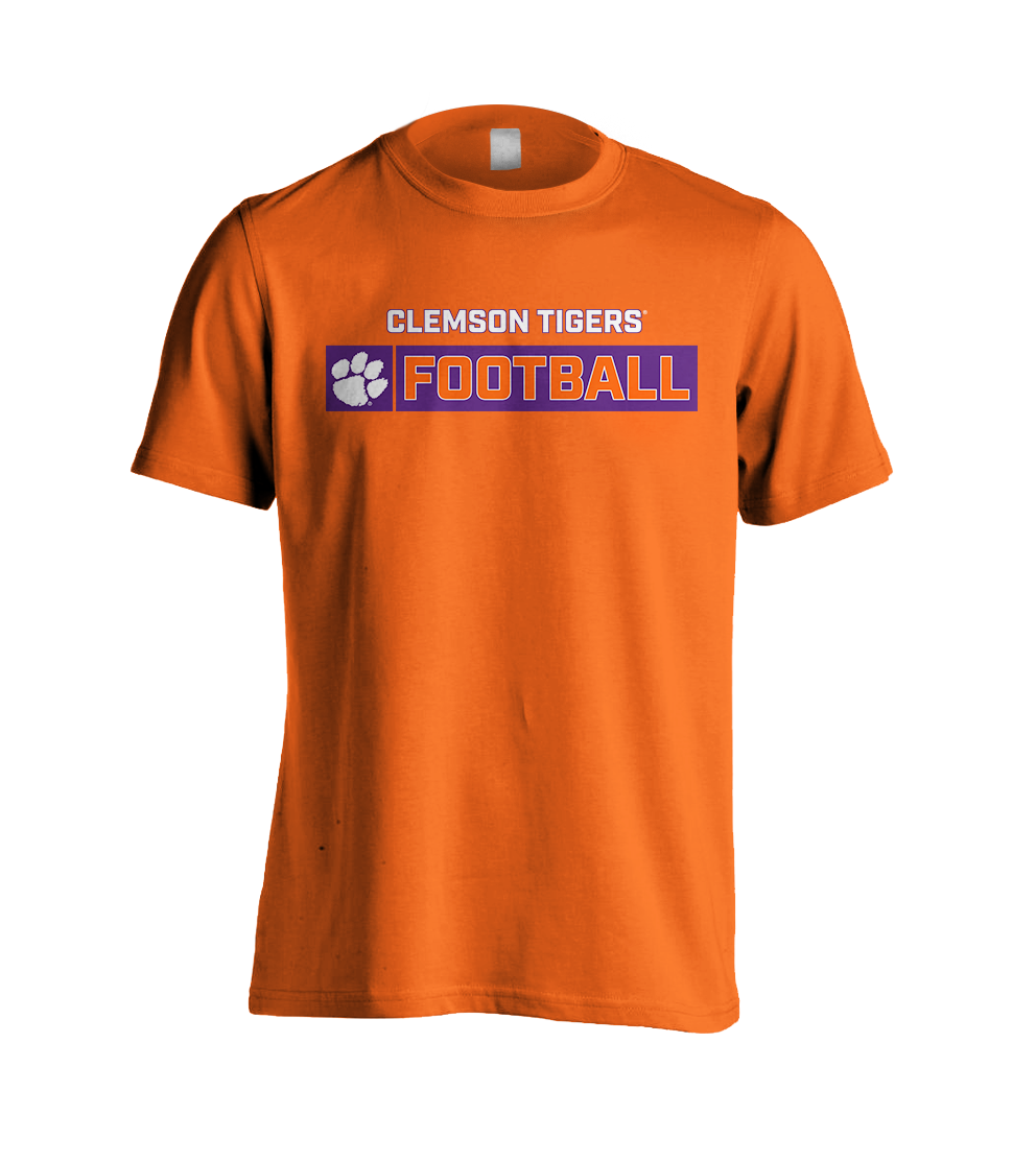 Youth Dri Fit Clemson Tigers Football Org Ss