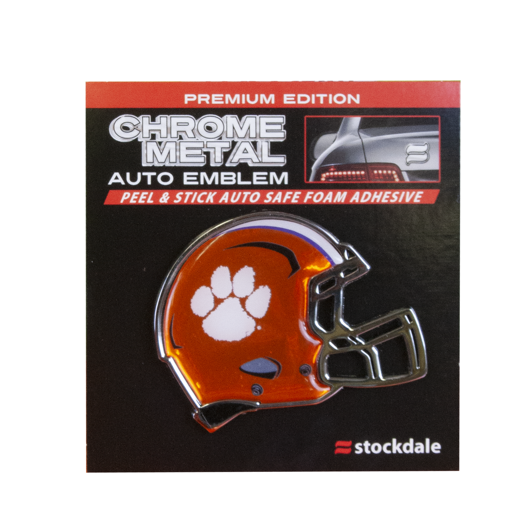 Auto Emblem Domed Clemson Football Helmet