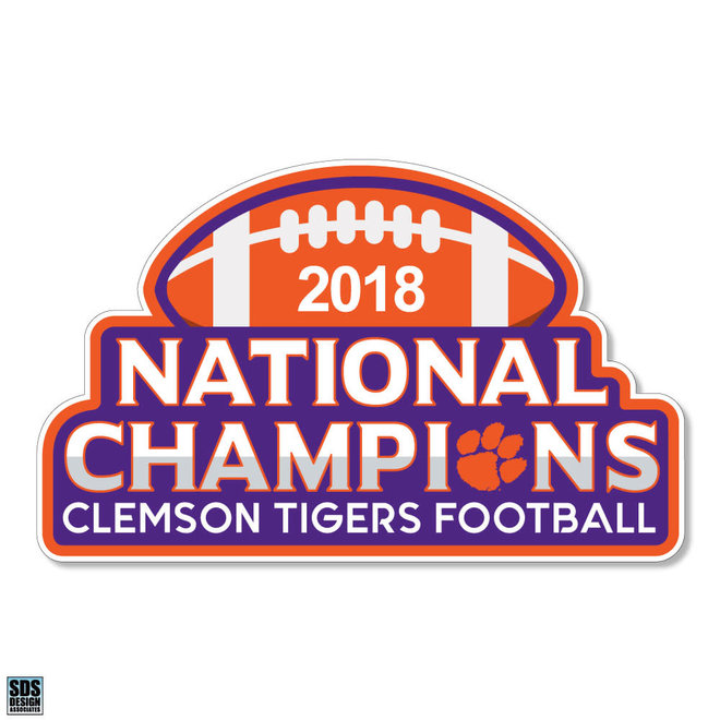 Sds Design 2018 National Champions Football Decal