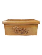 Gold rectangle planter