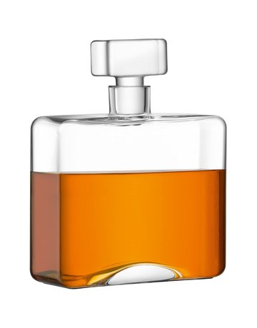 Crystal rectangle decanter from Poland