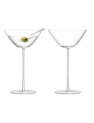 Crystalline martini glass