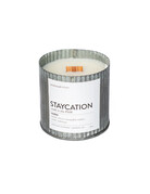 Staycation  tin candle