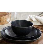 Costa matte black dinner plate